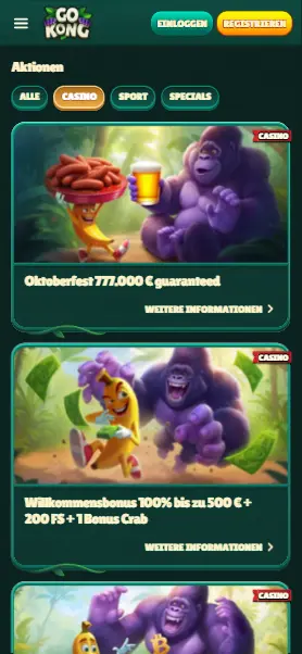 GoKong-Casino-Aktionen