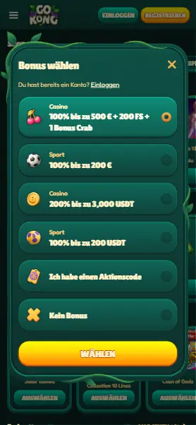 GoKong-Casino-registrieren