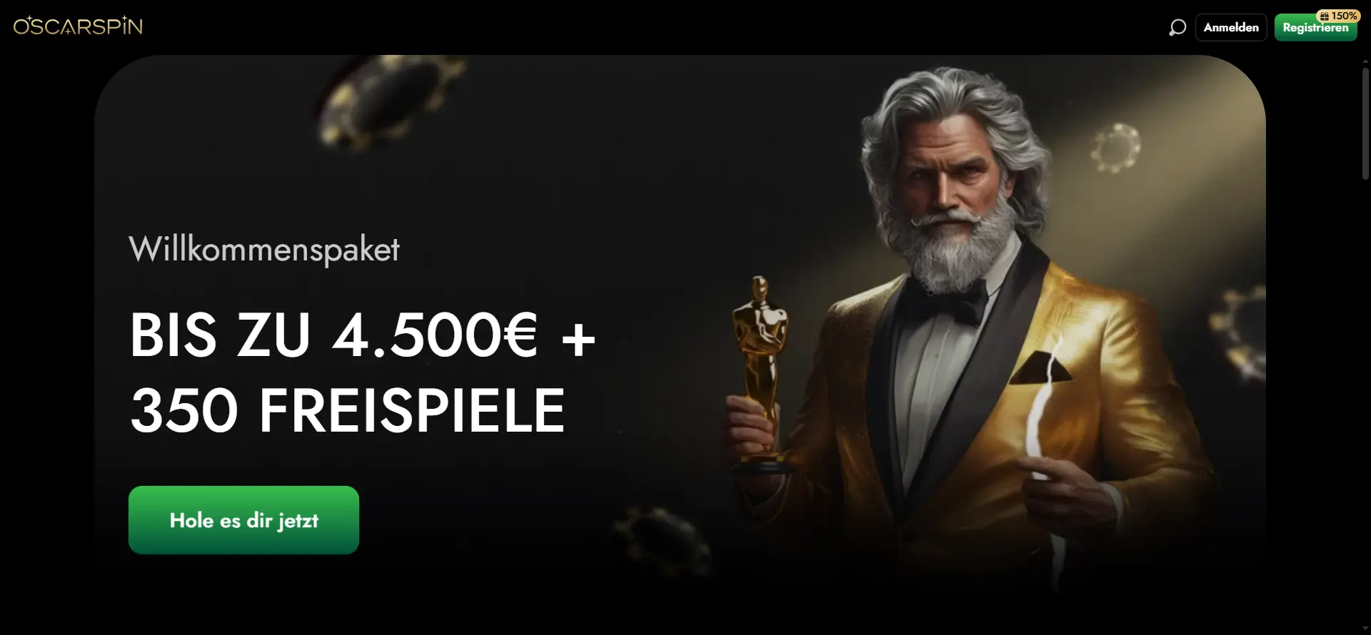 Oscarspin-Willkommensbonus
