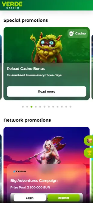 verde casino bonus