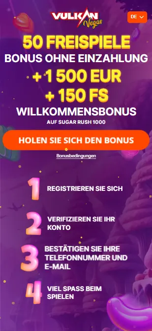 vulkan vegas 50 free spins